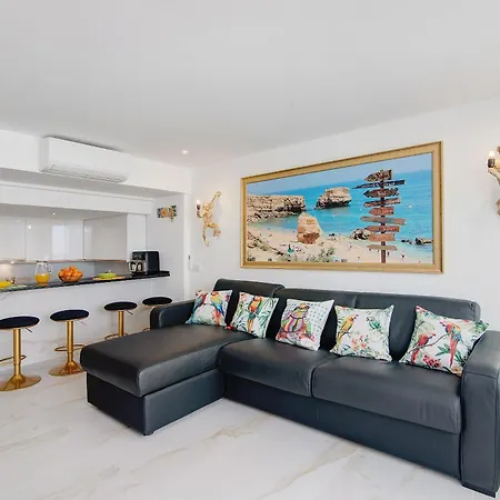 Jungle Flat With Pool T2 Montechoro Apartament